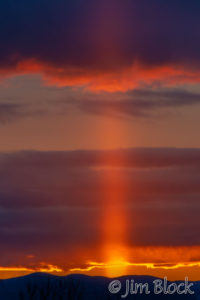 Sun Pillar over Vermont
